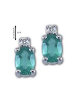 Pendientes Gemoro Mujer in Oro blanco Smeraldo OC092BIA.SM